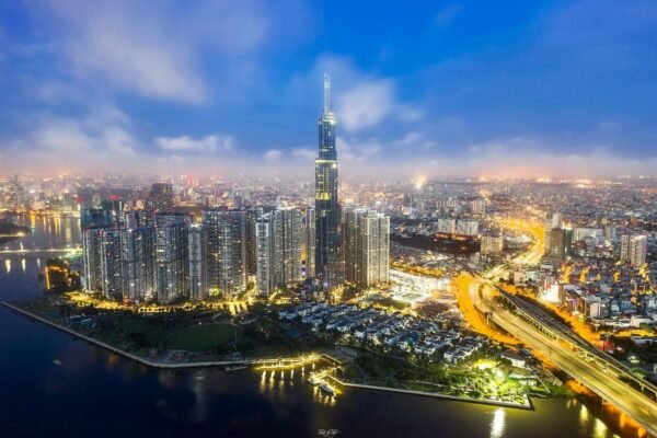 Saigon Pearl 4-bedroom for rent, 160 m² in the Opal tower