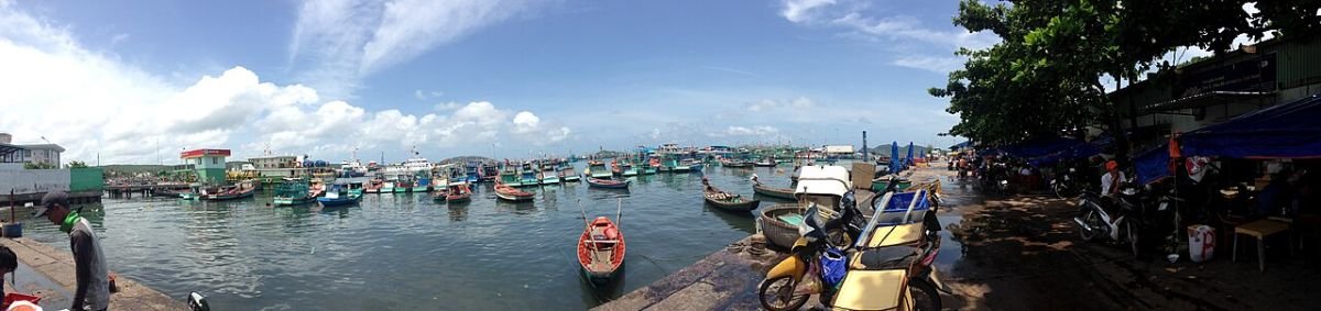 Boats in a Phu Quoc harbour