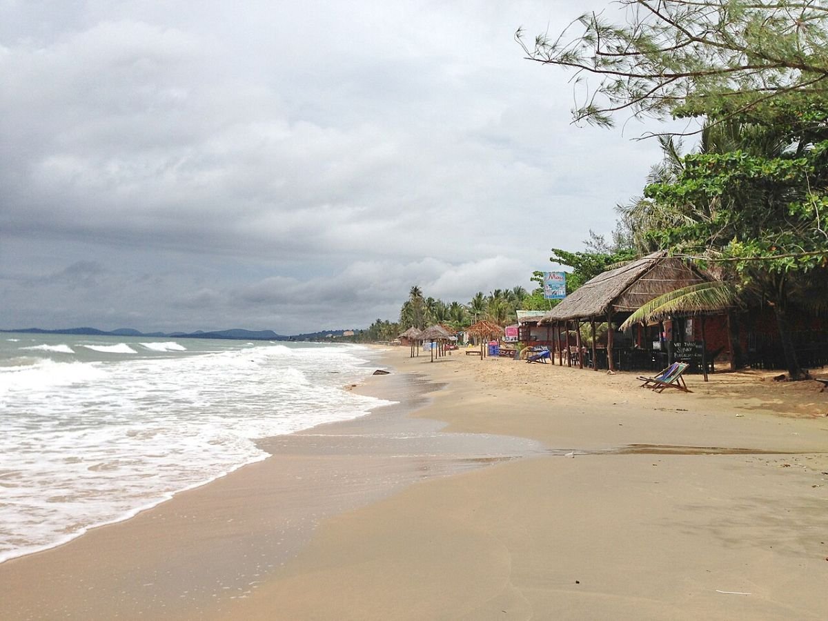 Sandy beach on Phu Quoc