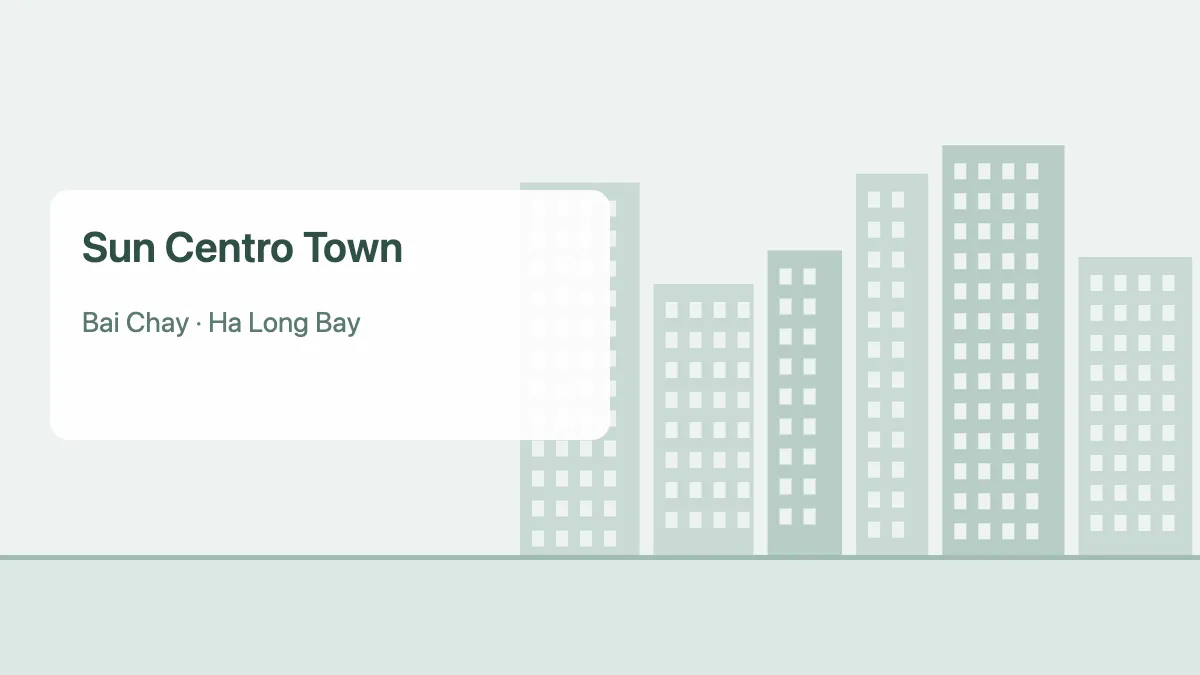 Sun Centro Town – apartment project in Quang Ninh (illustration)