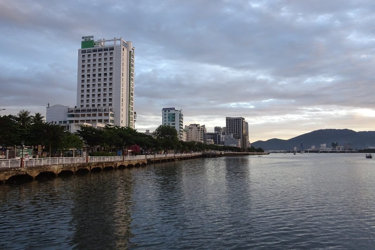The Han River in Da Nang beside Sun Cosmo Residence 3-bedroom apartments