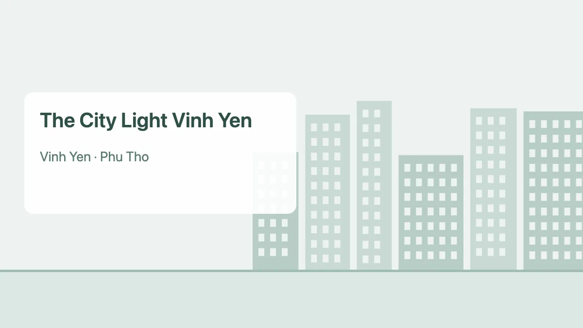The City Light Vinh Yen – apartment project in Phu Tho (illustration)
