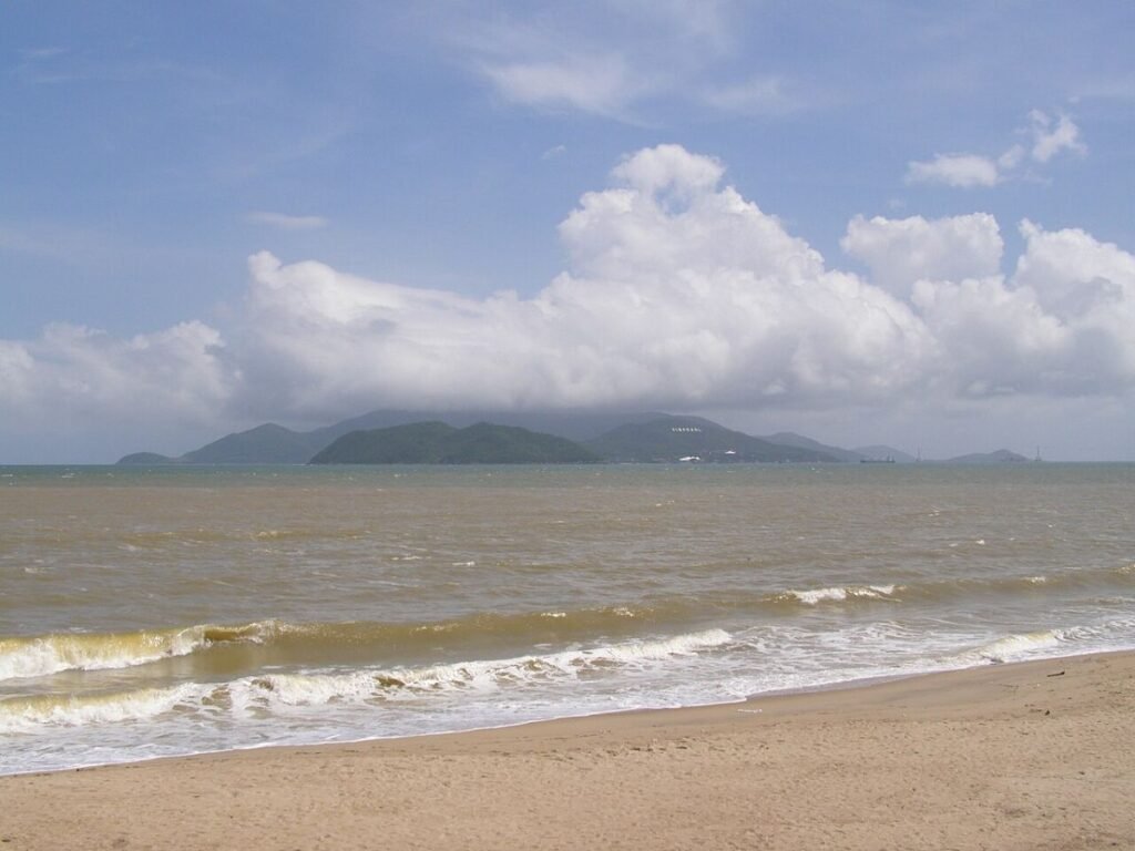 Clouds over the Nha Trang coastline