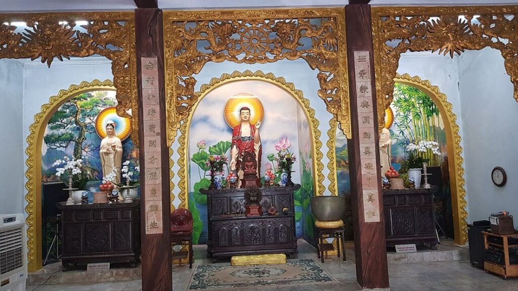 Shrine in a Marble Mountains cave