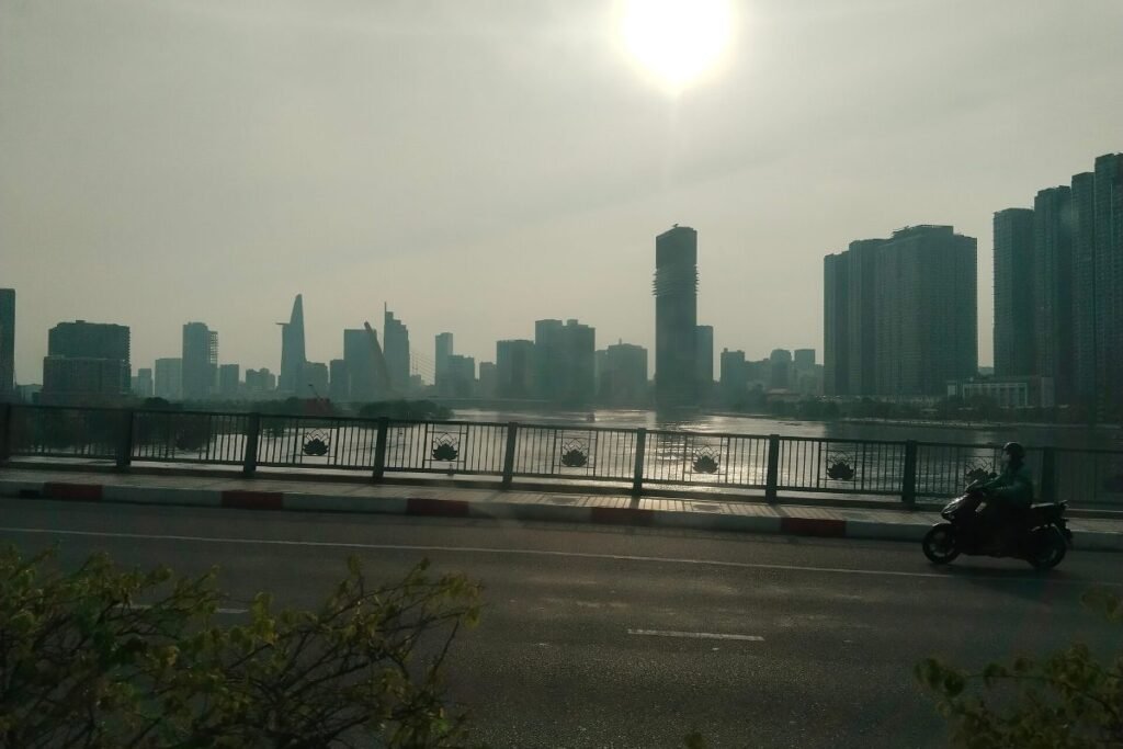 The Saigon River and the Thu Thiem bank, home of The Metropole