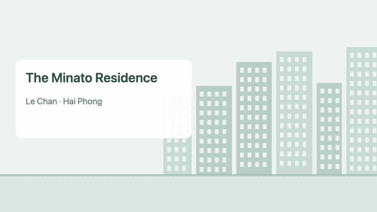 The Minato Residence – apartment project in Hai Phong (illustration)