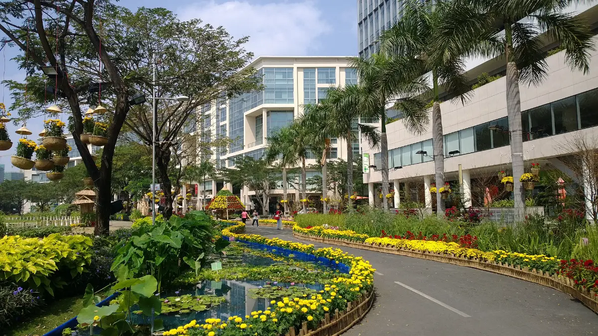 Flower street event in Phu My Hung, District 7