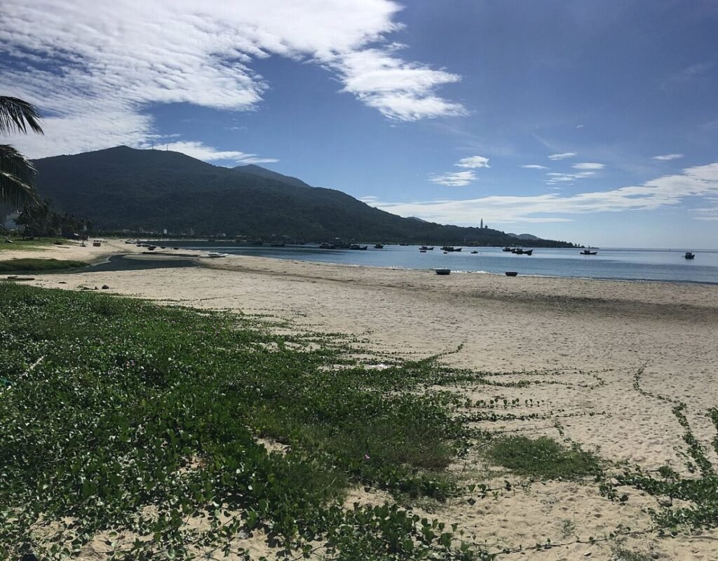 Son Tra across the bay from the beach