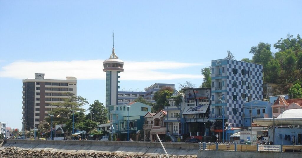 Vung Tau lighthouse and town