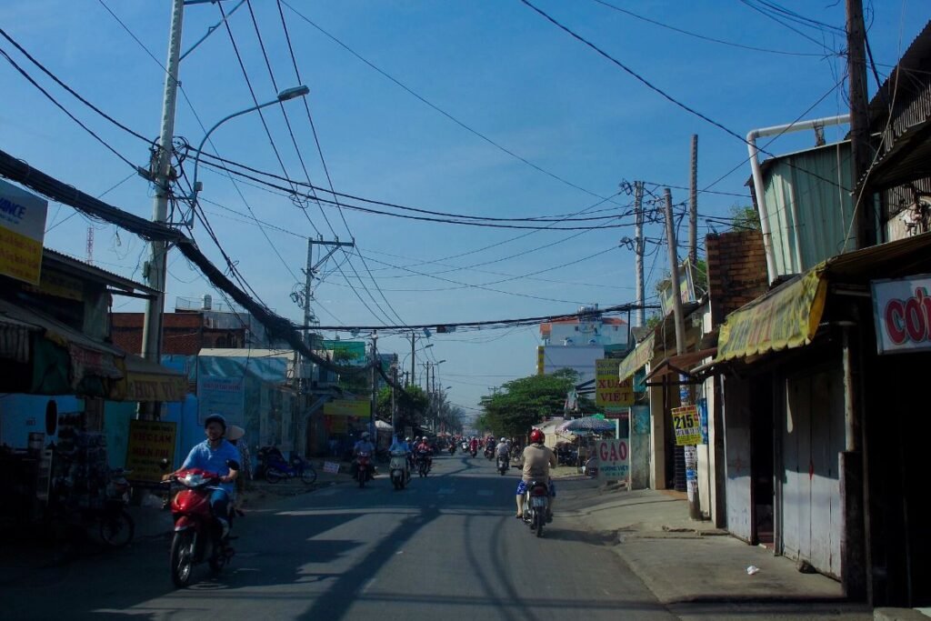 An Duong Vuong road in the west of Ho Chi Minh City, near The Westique Residences