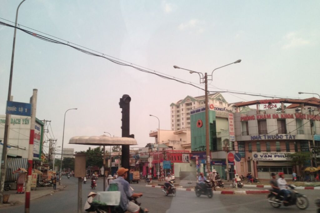 Road in Binh Tan, in the west of Ho Chi Minh City, near The Westique