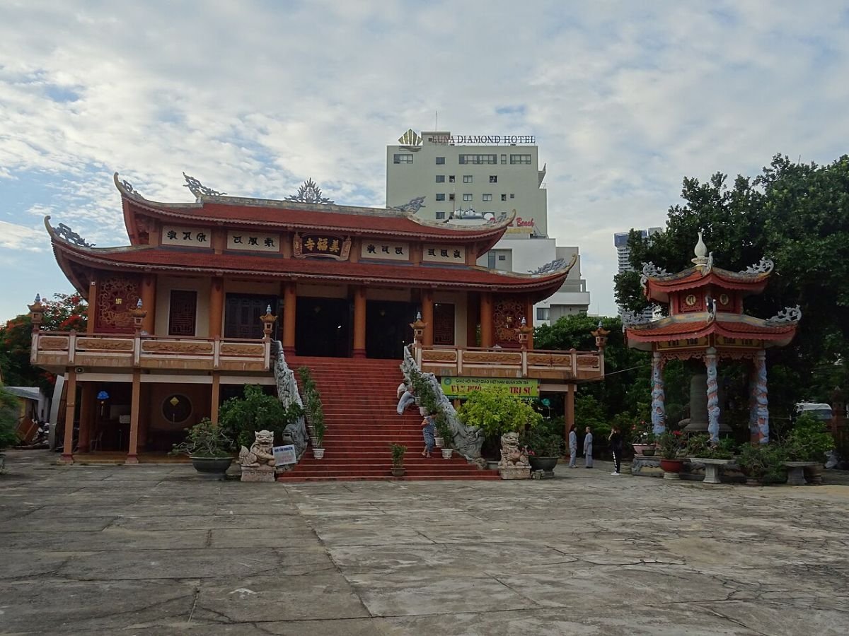 Temple roofs in Da Nang