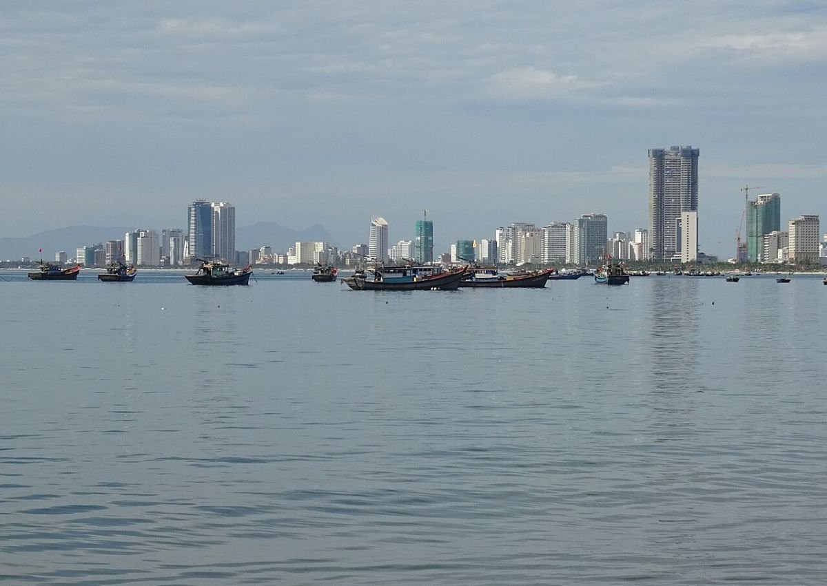 Da Nang towers across the water