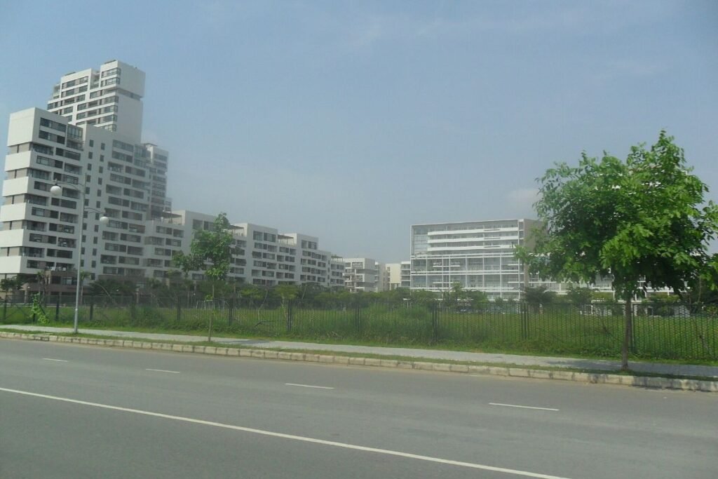 Phu My Hung urban area in District 7, home of Triton Crown