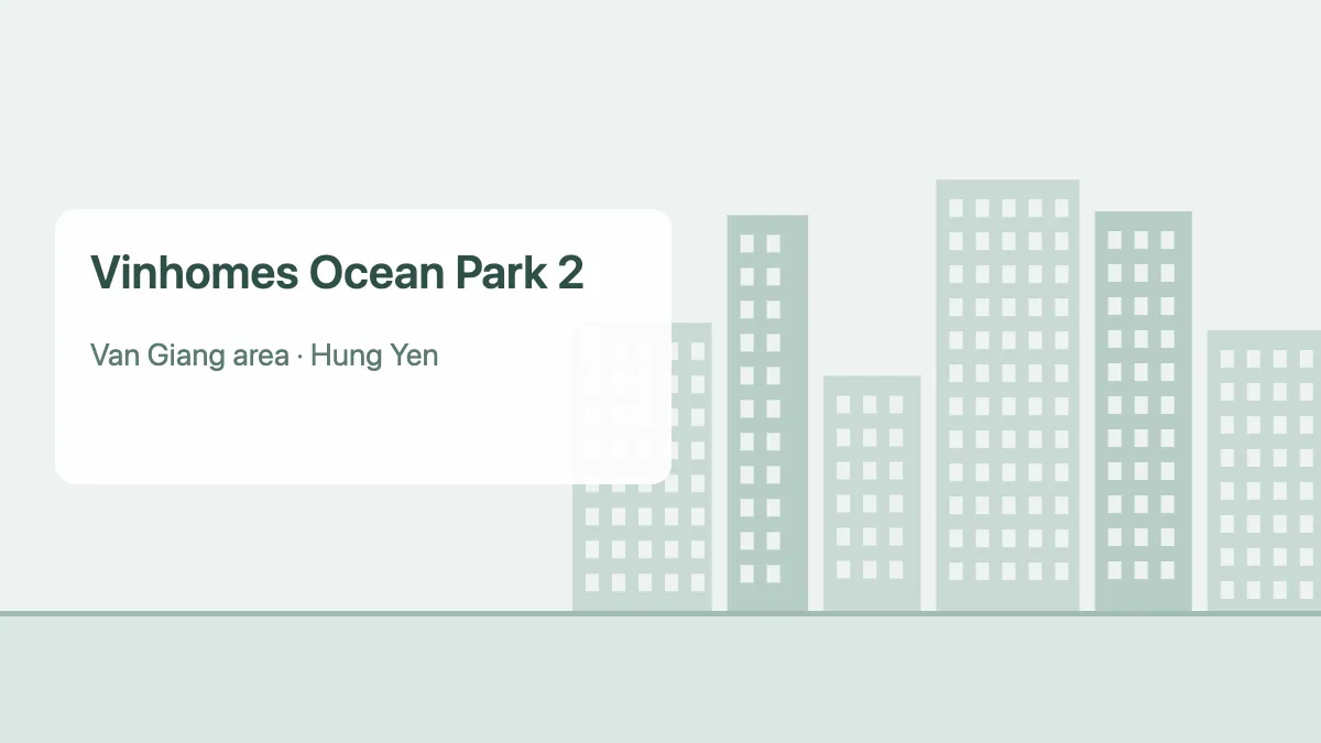 Vinhomes Ocean Park 2 – apartment project in Hung Yen (illustration)