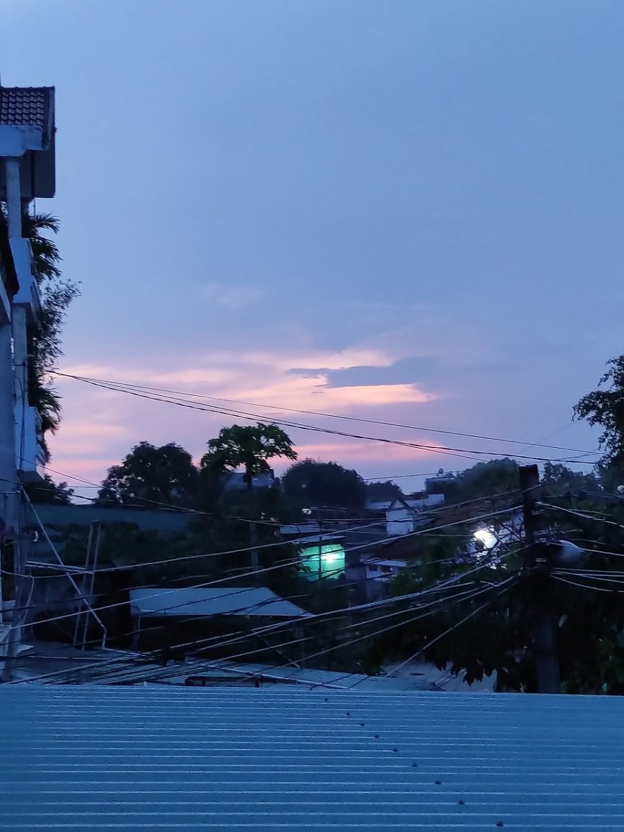 Sunset over Hoc Mon, the north-west area of Ho Chi Minh City where Vinhomes Saigon Park is planned