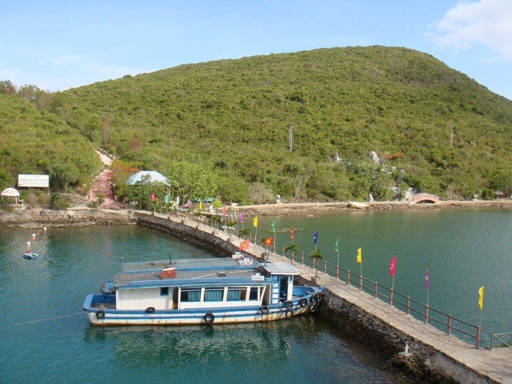 Green island in Nha Trang Bay