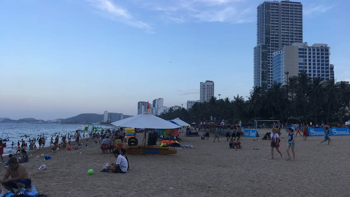 Nha Trang Bay seen from Tran Phu, near Vinpearl Beachfront