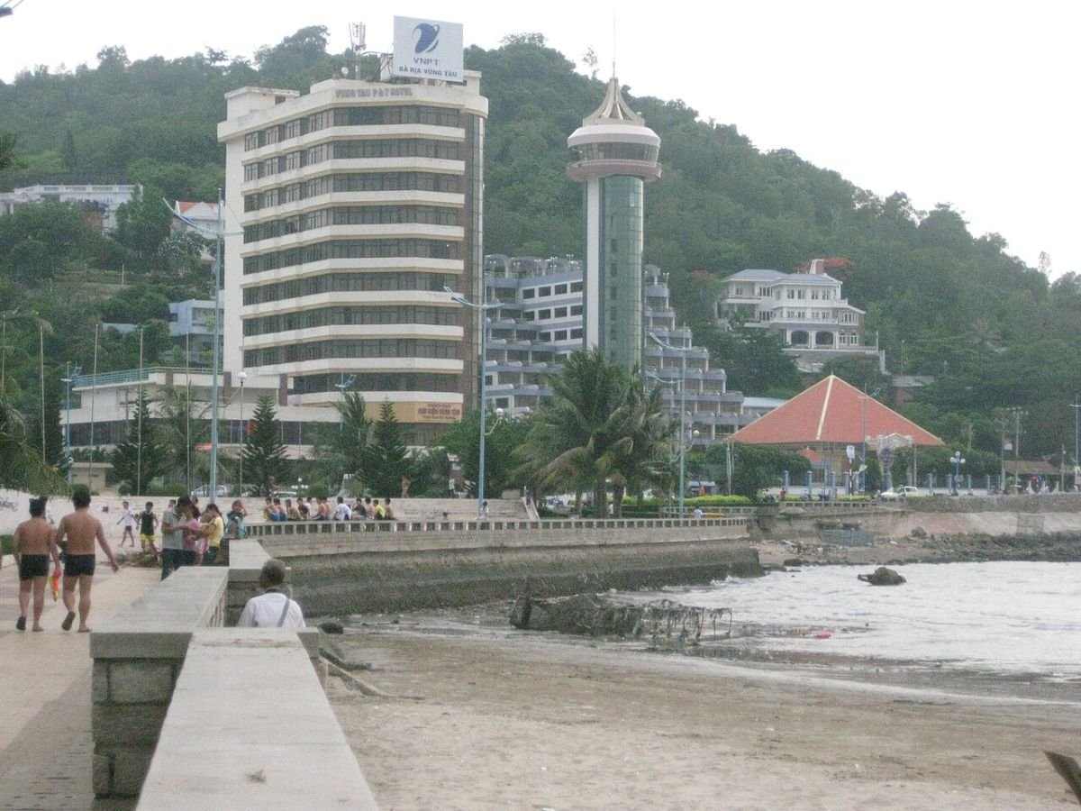 Tower and beach in Vung Tau