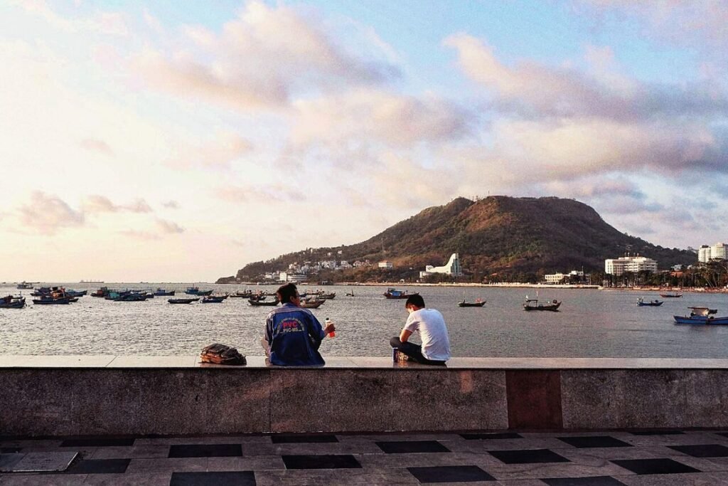 Sunset over the Vung Tau coast