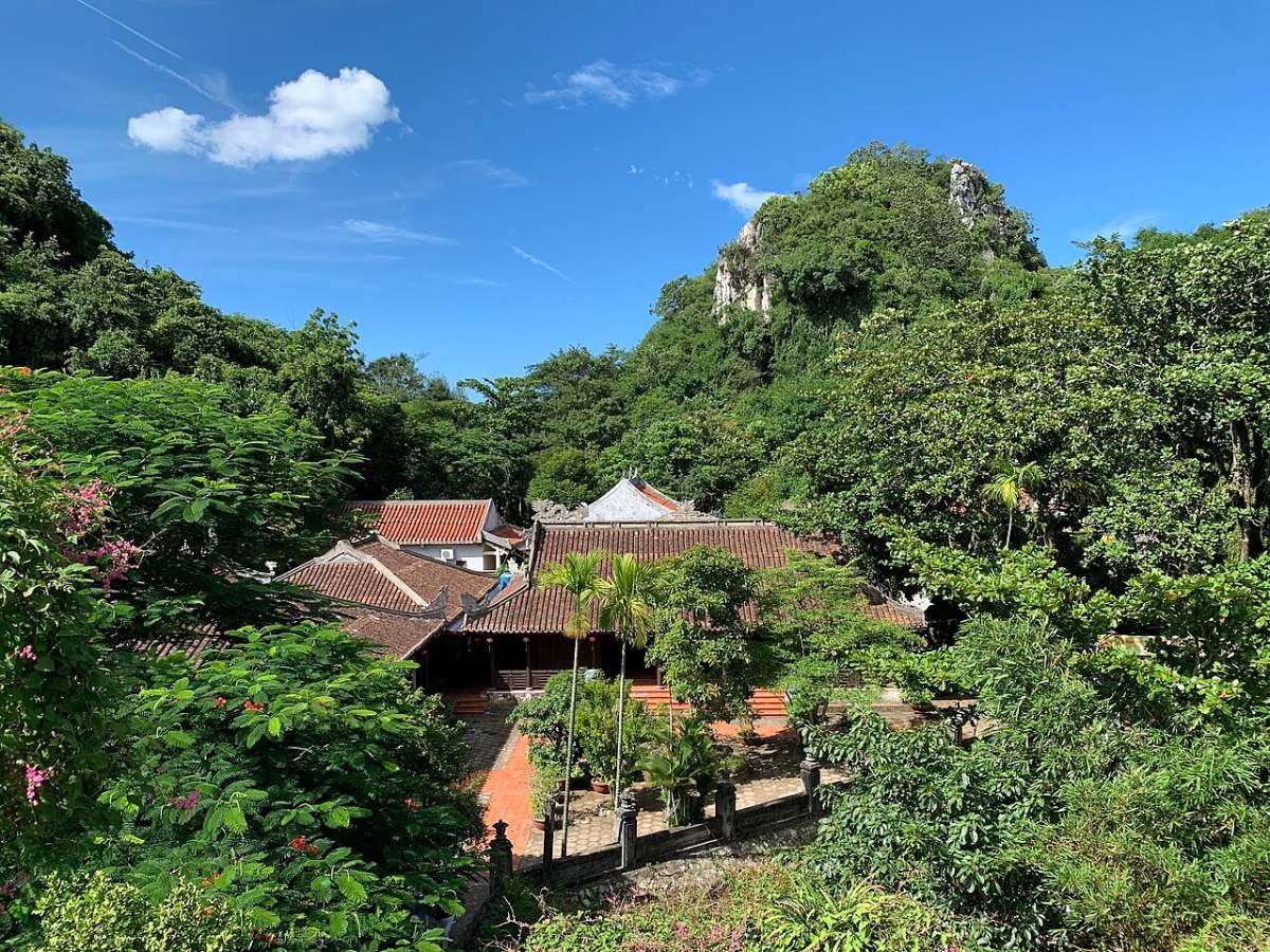 Temple among trees on Marble Mountains