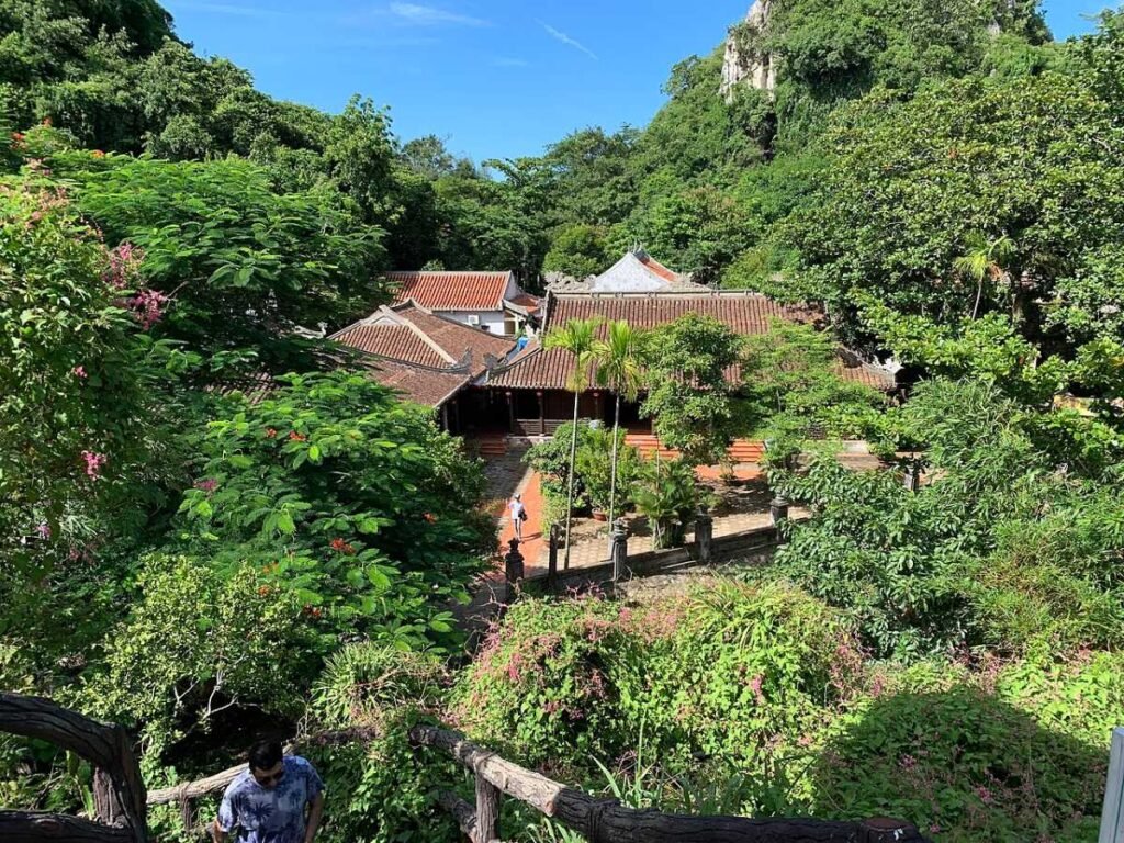 Pagoda roofs on Marble Mountains