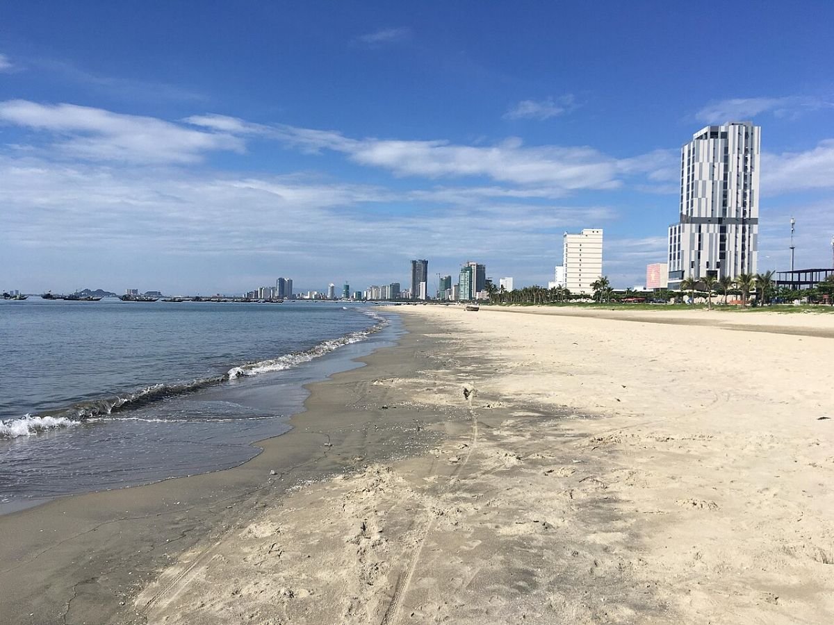 Towers along the Da Nang coast